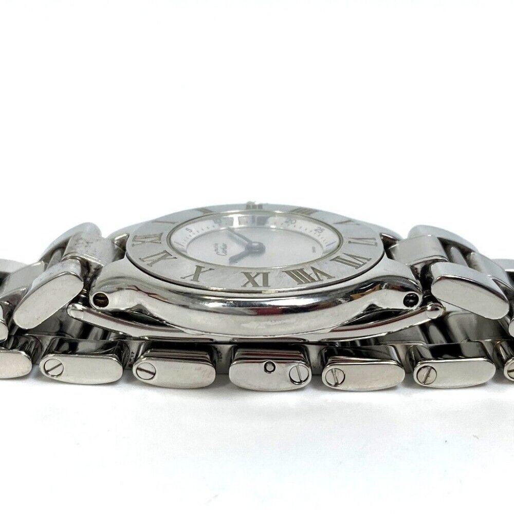 AUTHENTIC CARTIER W10109T2 1340 Must21 Vantian SM quartz Wristwatch - Picture 7 of 11
